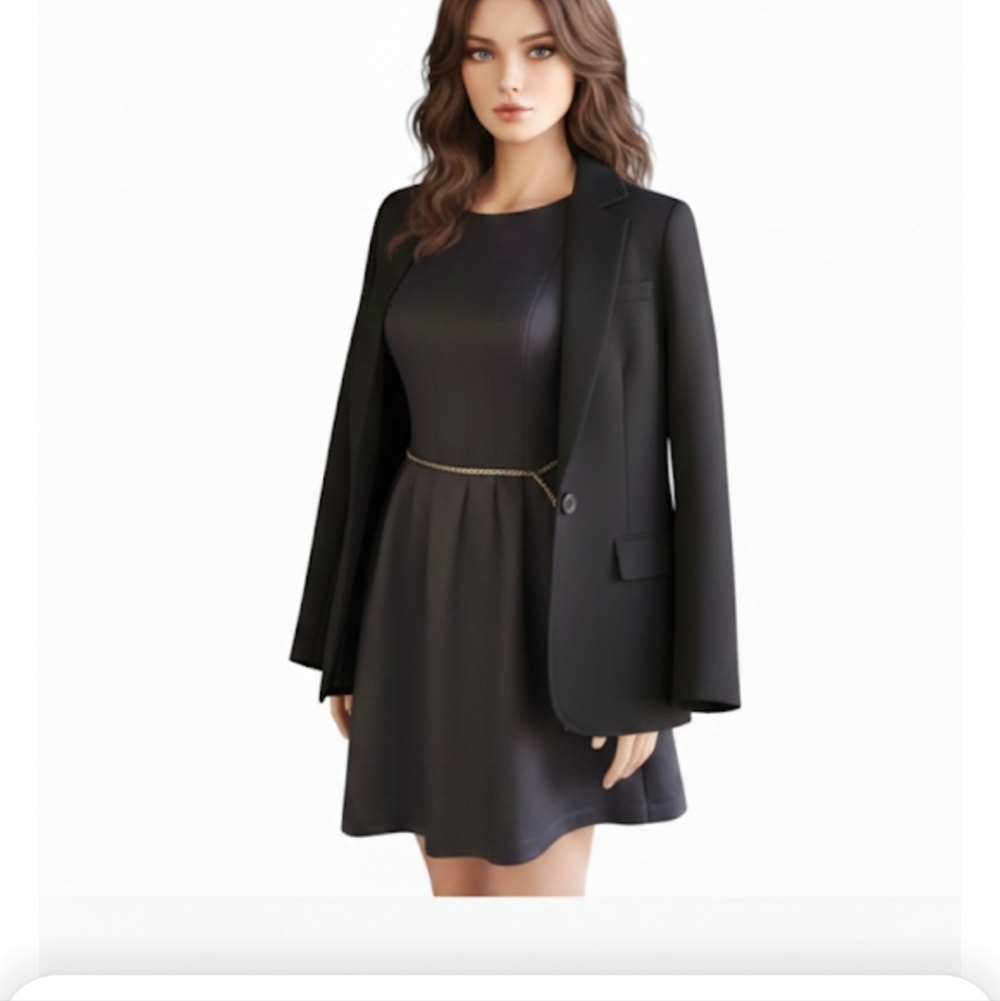 Vince camuto women's black Whimsigoth Fairy Grunch skater dress size 4 - Picture 7 of 17